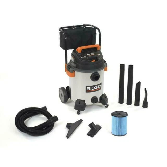 RIDGID WD1956 16 Gallon Stainless Steel Wet/Dry Vac