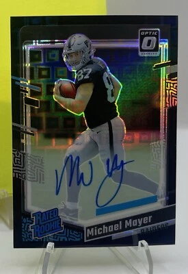2023 Donruss Optic Michael Mayer BLACK PANDORA AUTO /25 - Image 1 of 4