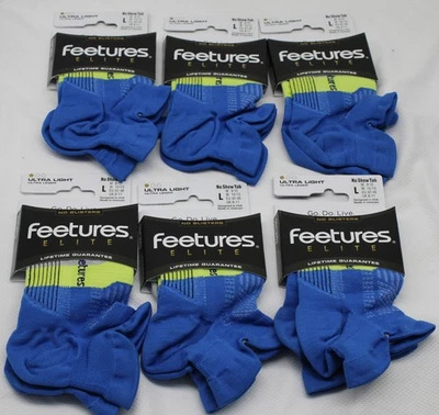 LOTE DE 6 Pares Feetures Unisex Elite Ultra Light No Show NUEVO ENVÍO GRATUITO REDUCIDO Foto 1 de 4