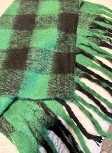 Free People Long Plaid  Winter Scarf - Picture 1 of 3