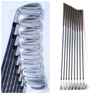 [Lefty / Mizuno] S-100 Iron Set 9pcs 4-5-6-7-8-9-Pw-Fw-Sw TOUR SPIRIT Flex SR - Picture 1 of 24