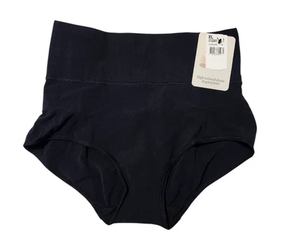 Leonisa Mujer XL Cintura Alta Clásico Formador Calzoncillos Ropa Interior Bragas Negro Foto 1 de 4