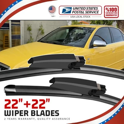 FOR Mercedes-Benz C280 2006-2007 C320 2004-2005 Windshield Wiper Blades 22"22" - Image 1 of 4