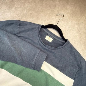 Marine Layer Sweatshirt Herren Large Colorblock Rundhals grün blau gestreift - Bild 1 von 9