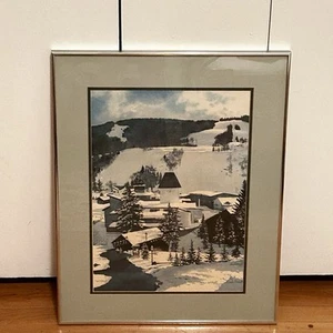 Linda Roberta VTG Print “Vail Village” Ltd Ed. 476/650 Signed, Matted & Framed - Picture 1 of 20