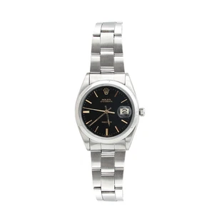 Rolex Precision Date ref. 6694 - Black Dial with Golden Indexes- Oyster Bracelet - Imagen 1 de 9