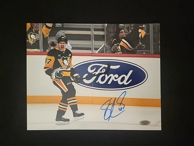 FOTO 8X10 CERTIFICADO DE AUTENTICIDAD DE HOCKEY DE LA NHL AUTOGRAFIADO FIRMADO DE LOS PINGÜINOS DE Pittsburgh de sidney Crosby certificado de autenticidad Foto 1 de 4