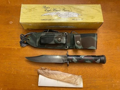 PARKER Eagle JAPAN STR -17 Survival Knife COMBAT KNIFE SHEATH VINTAGE KNIVES #3 - Image 1 of 4