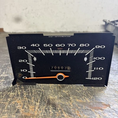 1968 1969 Plymouth Valiant Speedometer Speedo Tested Working 68 69 - Image 1 of 4
