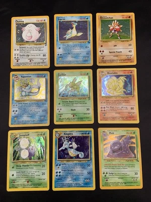 Vintage Pokemon Cards Rare Holo Lot WOTC Era Only MP/HP - Image 1 of 4