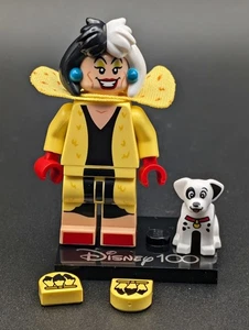 LEGO Cruella de Vil & Dog Disney 100 Minifigura CMF 71038 101 Dalmations Figura - Imagen 1 de 1