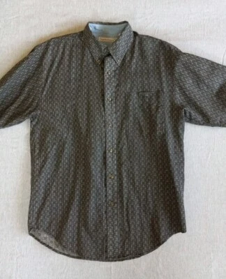Vntg Bugle Boy Company Men Medium Short Sleeve Buttons Ramie/Cotton Shirt 90's - Image 1 of 4