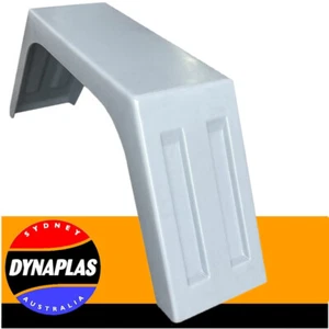 2 UTE TRAY TOP MUDGUARDS POLY PLASTIC TRUCK VAN 4X4 4WD BOX TRAILER SILVER NEW - Picture 1 of 7