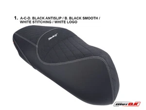 SEAT COVER Piaggio Beverly 300/400 Deep Black Euro 5 HPE ('23-'24) MotOK - Picture 1 of 11