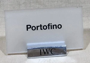 IWC Portofino Ventana Tienda Distribuidor Pantalla Placa Fase Lunar Cronógrafo Oro Acero Fabricante de equipos originales/ - Imagen 1 de 4