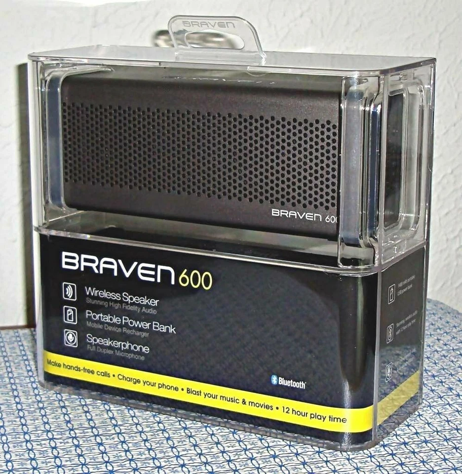 Braven BZ600GBA 600 Bluetooth Speaker Grey