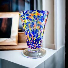 Hand Blown Art Glass Drinkware Glass Beautiful Gift Vase