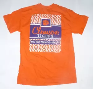 NUOVA T-shirt NCAA Clemson Tigers spina di pesce uomo M arancione media nuova con etichette M141 - Foto 1 di 3
