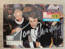 TONY SCHIAVONE SIGNED CARD AUTOGRAPHED WWE WCW AEW