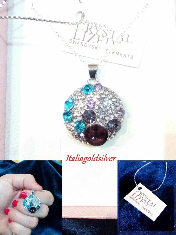 Collana Donna Gioielli SWAROVSKI ORIGINALI Argento 925 Cristalli Diamanti 2025 - Immagine 1 di 4