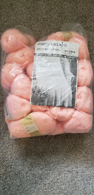 Mary Maxim Vision Yarn 100% Orlon acrylic. Lot Of 18 New Skeins 2 oz. & Pattern - Image 1 of 4