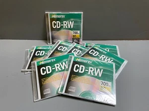 9 Memorex CD-RW 700MB 80 Minutes 4x speed discs - Picture 1 of 2