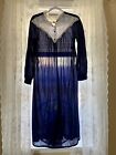 Vintage Shannon Lee Victorian Sweetheart Lace Nightgown Made in USA Size Large
