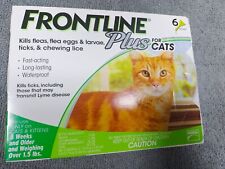 FRONTLINE Plus 6 Doses Flea and Tick Treatment for  Cats ，Flea control