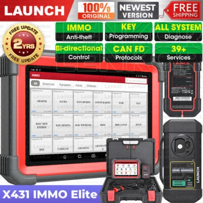 🔥2025 LAUNCH X431 IMMO ELITE X-PROG3 Outil diagnostics Clé Programmier IMMO - Image 1 of 4