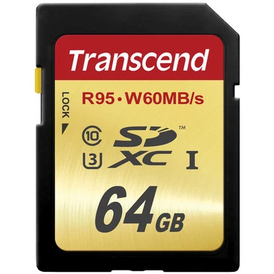  Transcend 64GB UHS-1 U3 SDXC Memory Card (TS64GSDU3) - Authorized Dealer - Image 1 of 2