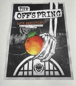 THE OFFSPRING “SMASH” 30TH ANNIVERSARY CONCERT POSTER 6/1 ANAHEIM CA 18” x 24” - Picture 1 of 3