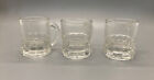 Vintage Shot Glasses Clear Federal Glass Set of 3 Mini Beer Mug