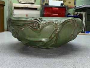 Peters & Reed PERECO Vines Art Pottery Matte Green And Brown Exc Cond - Picture 1 of 13