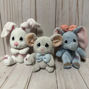 Precious Moments Luv N Care Plush Little Friends Lot Bunny Rabbit Mouse Elephant - Picture 1 of 7