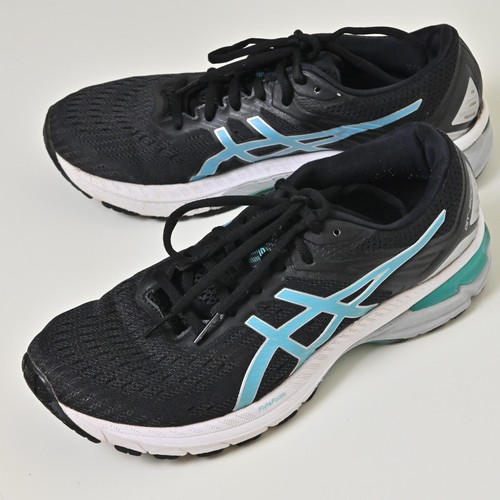 Sneakers ASICS GT 2000 9 Flyte Foam Atletica Corsa Comfort Nero Donna US9 UK7