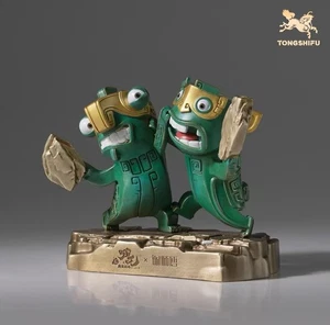 New TongShiFu Original Ne Zha 2 Guardian Beasts Figure Statue Copperware H98mm - Picture 1 of 3