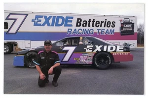 NASCAR Promotion Program Card Exide Batteries Geoff Bodine Racing 8.5x5.5 - Picture 1 of 2