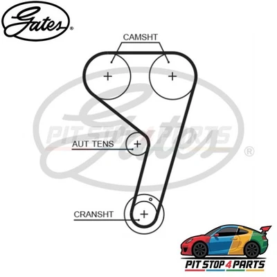 Correa de distribución Gates T359Hob fibra de vidrio para Ford Transit Courier 2014-2023 Foto 1 de 4