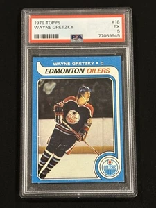 Wayne Gretzky RC 1979 Topps #18 PSA 5 novato - Imagen 1 de 2