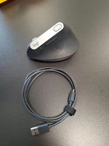 Logitech MX Vertical Kabellose Ergonomisch Maus - Schwarz -gebraucht - Maus logi - Afbeelding 1 van 3