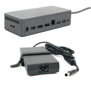 Estación de acoplamiento USB-C base universal Dell UD22 / K22A M7WC5 GPCYV K22A001 con CA - Imagen 1 de 8