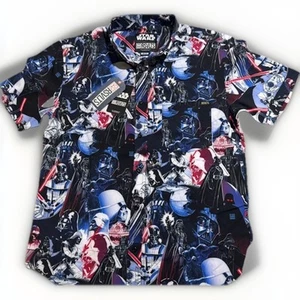 2025 Disney Parks RSVLTS Star Wars Shirt XLarge Darth Vader Button Up Black NWT - Imagen 1 de 4