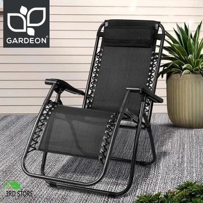 Gardeon Zero Gravity Recliner Chair Outdoor Sun Lounge Folding Reclining Camping - image 1 of 4