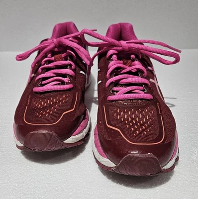ASICS Gel-Kayano 22 Womens US 6 1/2 Cranberry and Pink - Image 1 of 4