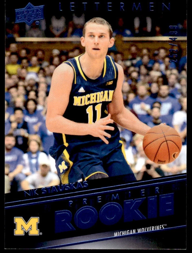 2014-15 Upper Deck Lettermen Nik Stauskas Rookie /499 - Image 1 of 2