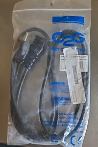 C2G 6 Feet shielded Power Cord 30133 75712003133 - Picture 1 of 3