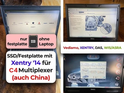 DELL D630 Festplatte XENTRY 2014 SDConnect C4 Multiplexer Mercedes StarDiagnose - Bild 1 von 4