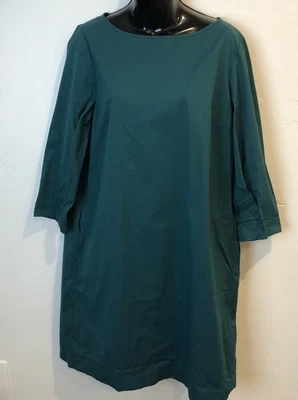 Lafayette 148 New York Green/Teal Long Sleeve Dress Medium  - Image 1 of 4