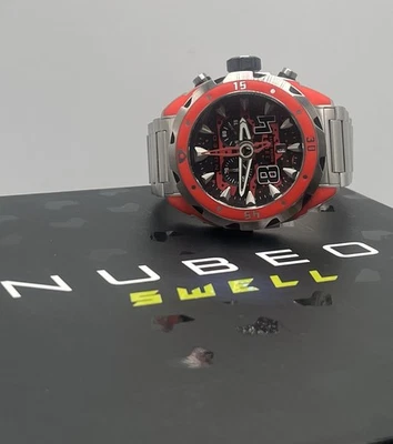 Cronógrafo de cuarzo Nubeo Ruby Swell edición limitada para hombre - 344/500 piezas Foto 1 de 4