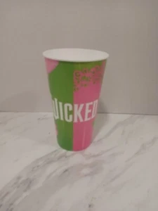 Taza de plástico verde/rosa Elphaba/Glinda Silhouette exclusiva de Wicked Movie 2024 - Imagen 1 de 3
